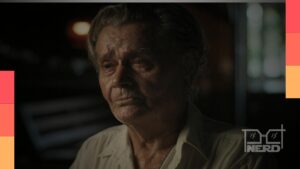 Homem em entrevista com semblante triste na série documental Morte e Mistério na Amazônia, da HBO Max, sobre Tatunca Nara