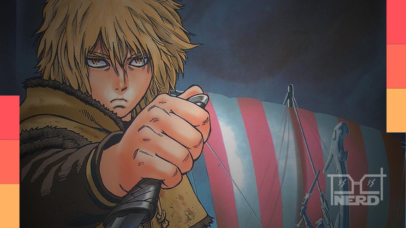Fãs aguardando notícias da Vinland Saga 3 com Thorfinn em destaque e clima de espera