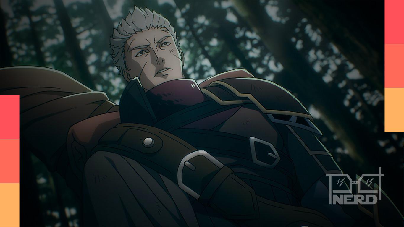 Imagem promocional de Witch and Mercenary anunciando a estreia da série anime em abril de 2027