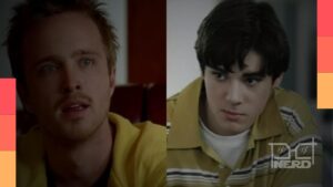 Aaron Paul e RJ Mitte em imagem relacionada à homenagem do ator de Breaking Bad