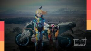 Jovem loira atormentada por pesadelos no teaser do anime Death Stranding Isolations