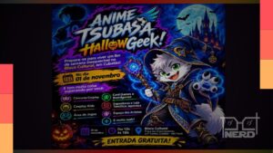Divulgação do Anime Tsubasa Hallowgeek, evento de cultura geek em Cubatão