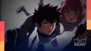 Personagens de anime exploram o espaço em uma aventura de ficção científica