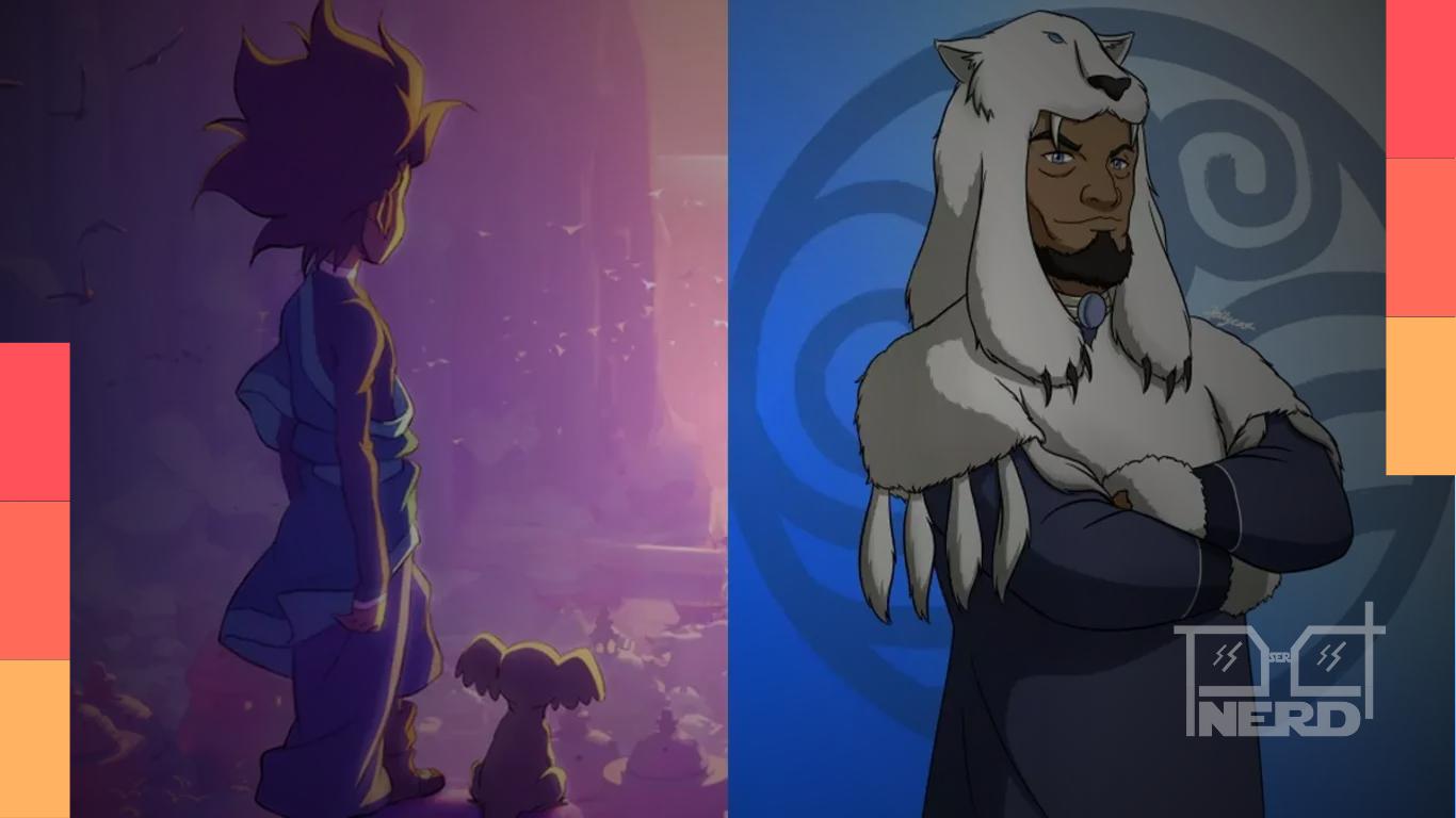 Arte promocional de Avatar: Os Sete Refúgios, nova série do universo Avatar