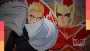 Naruto ativa o Baryon Mode durante a batalha decisiva contra Isshiki em Boruto