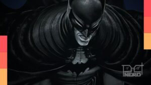 Arte de divulgação de Batman: Gárgula de Gotham, minissérie escrita e desenhada por Rafael Grampá
