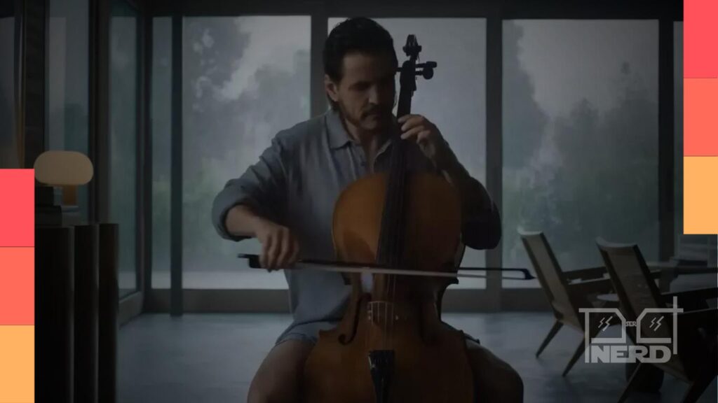 Pedro Pascal como Alex Serian no drama musical Behemoth: Uma Vida Composta em Peças