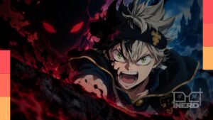 Asta em cena de Black Clover, anime cuja nova temporada tem episódios semanais na Crunchyroll.