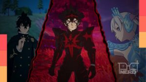 Asta, Yuno e Noelle de Black Clover em colaboração com Fortnite