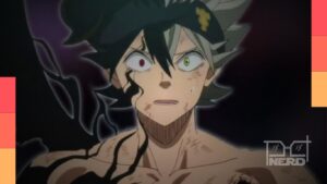 Asta em Black Clover durante a batalha contra as ameaças do Reino de Spade