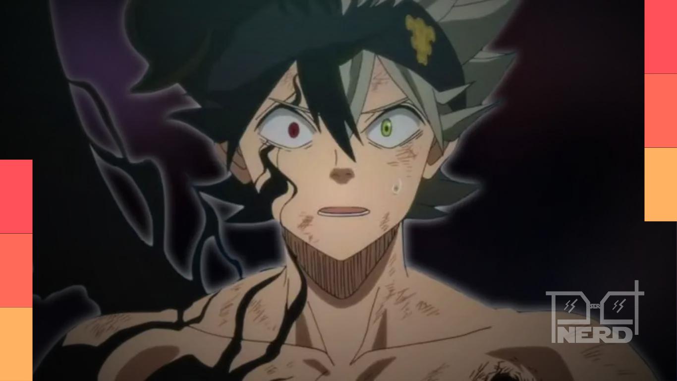Asta em Black Clover durante a batalha contra as ameaças do Reino de Spade