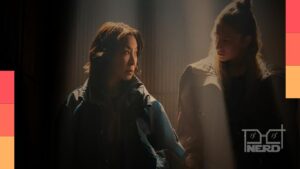 Hunter Schafer e Michelle Yeoh em Blade Runner 2099
