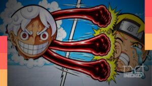 Arte de Anime Ball Duels, jogo de duelos inspirado em animes no Roblox