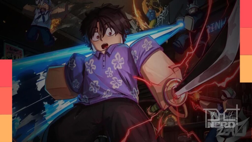 Personagem de Anime Zero no Roblox em destaque