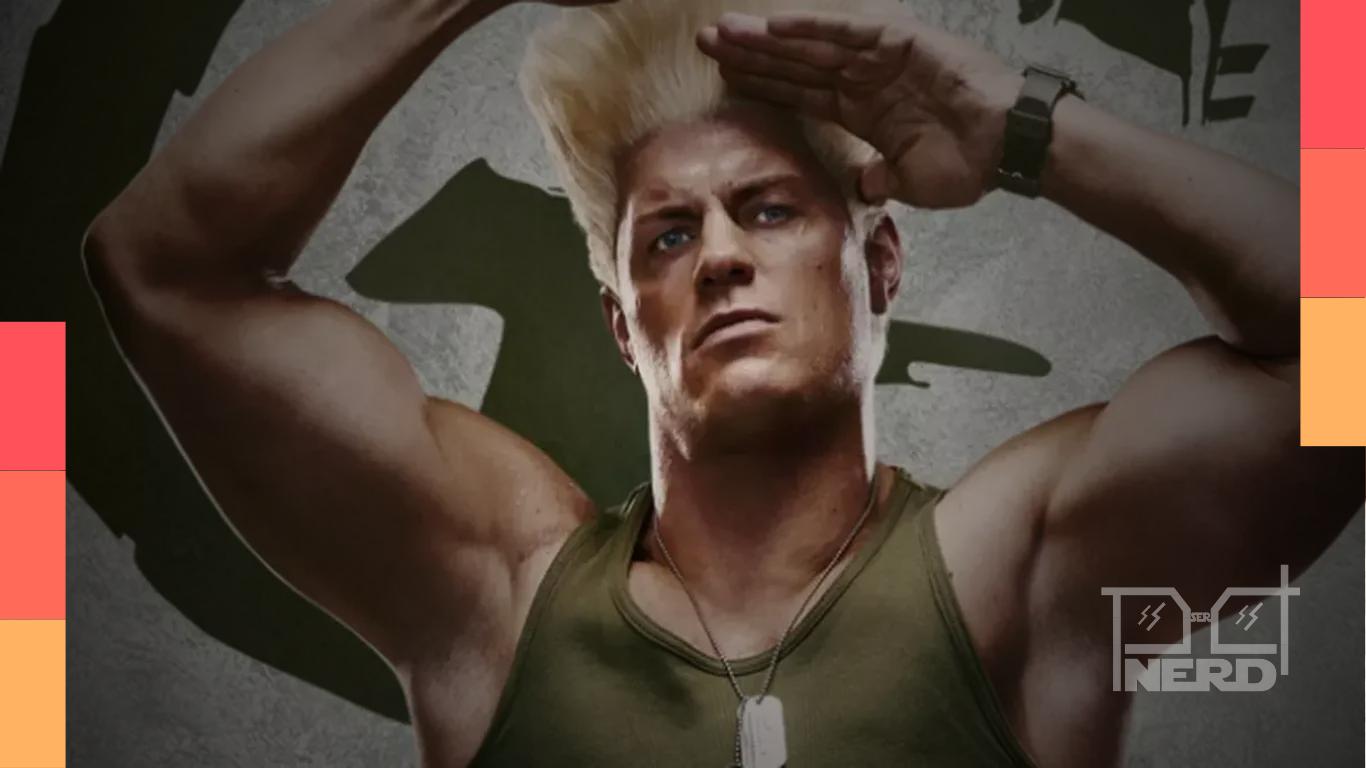 Cody Rhodes, ator de Street Fighter, em destaque ao lado do tema do reboot de X-Men da Marvel
