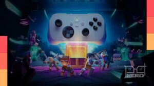 Controle Xbox Nano preto em formato compacto