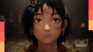 Mitsuki, protagonista de The Surrender, em uma cena de animação inspirada na Andaluzia