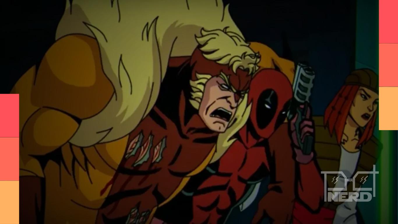 Deadpool em destaque ao lado dos heróis de X-Men 97