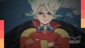 Senku em destaque para notícia sobre o novo animê Dr. STONE: Terraforming