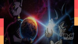 Goku e Beerus em imagem promocional de Dragon Ball Super: Beerus