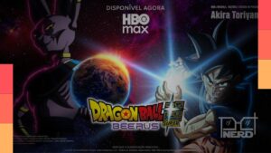 Beerus em imagem promocional de Dragon Ball Super: Beerus, anime disponível na HBO Max