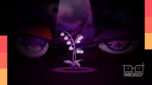 Teaser de Dual Shadow Precure destaca uma flor sob um holofote em atmosfera inquietante