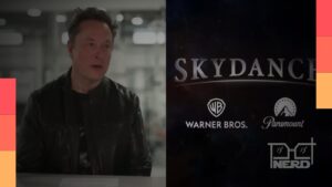 Elon Musk e a Skydance em destaque na notícia sobre o investimento bilionário do empresário