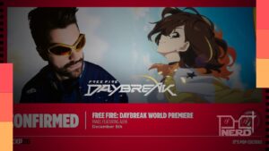Imagem promocional de Free Fire: Daybreak, anime que terá o primeiro episódio exibido na CCXP26