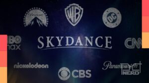Logos da Warner Bros. e da Paramount associados à fusão que adotará o nome Skydance
