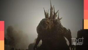 Pôster promocional de Godzilla Minus Zero com destaque para o gigantesco monstro