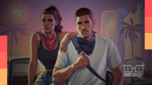 Arte de GTA 6 acompanhada da informação de que o jogo pode ocupar 210 GB no PS5