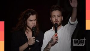 Harry Styles e Liam Payne em imagem de divulgação relacionada à homenagem musical