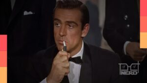 Sean Connery como James Bond em imagem promocional da franquia 007