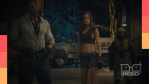 Elenco de Jumanji: Mundo Real na divulgação do último filme da trilogia moderna