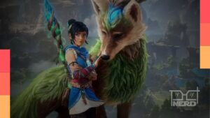 Imagem promocional de Kena: Scars of Kosmora, sequência adiada para 2027