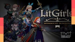 Personagens de LitGirls: Bookbound Dungeons em estilo anime para um RPG de masmorras