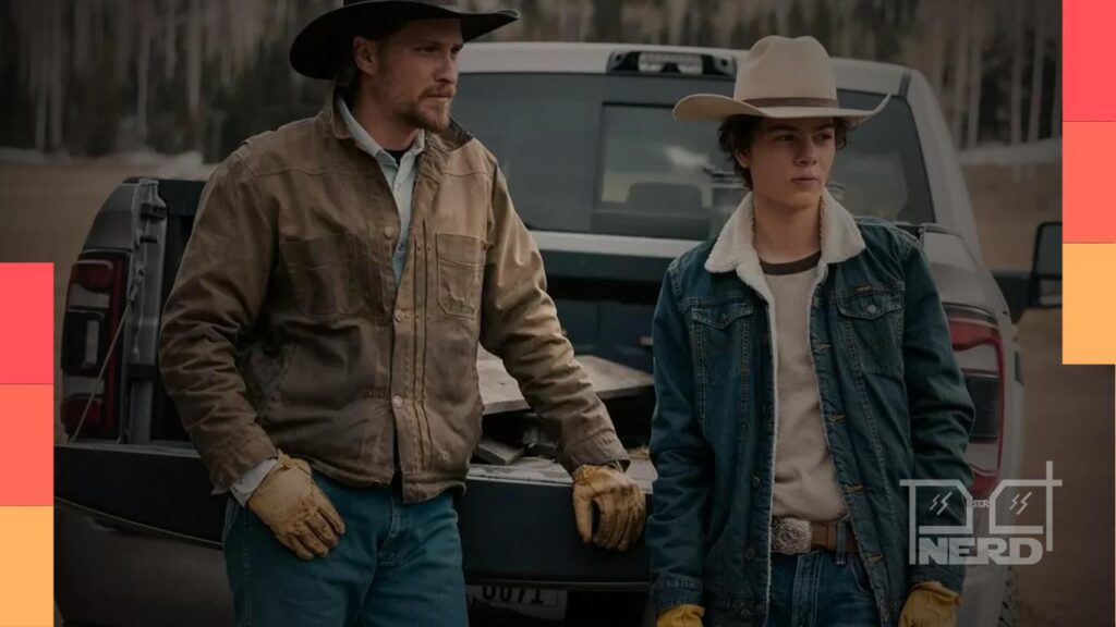 Kayce Dutton em cena de Marshals, série derivada de Yellowstone