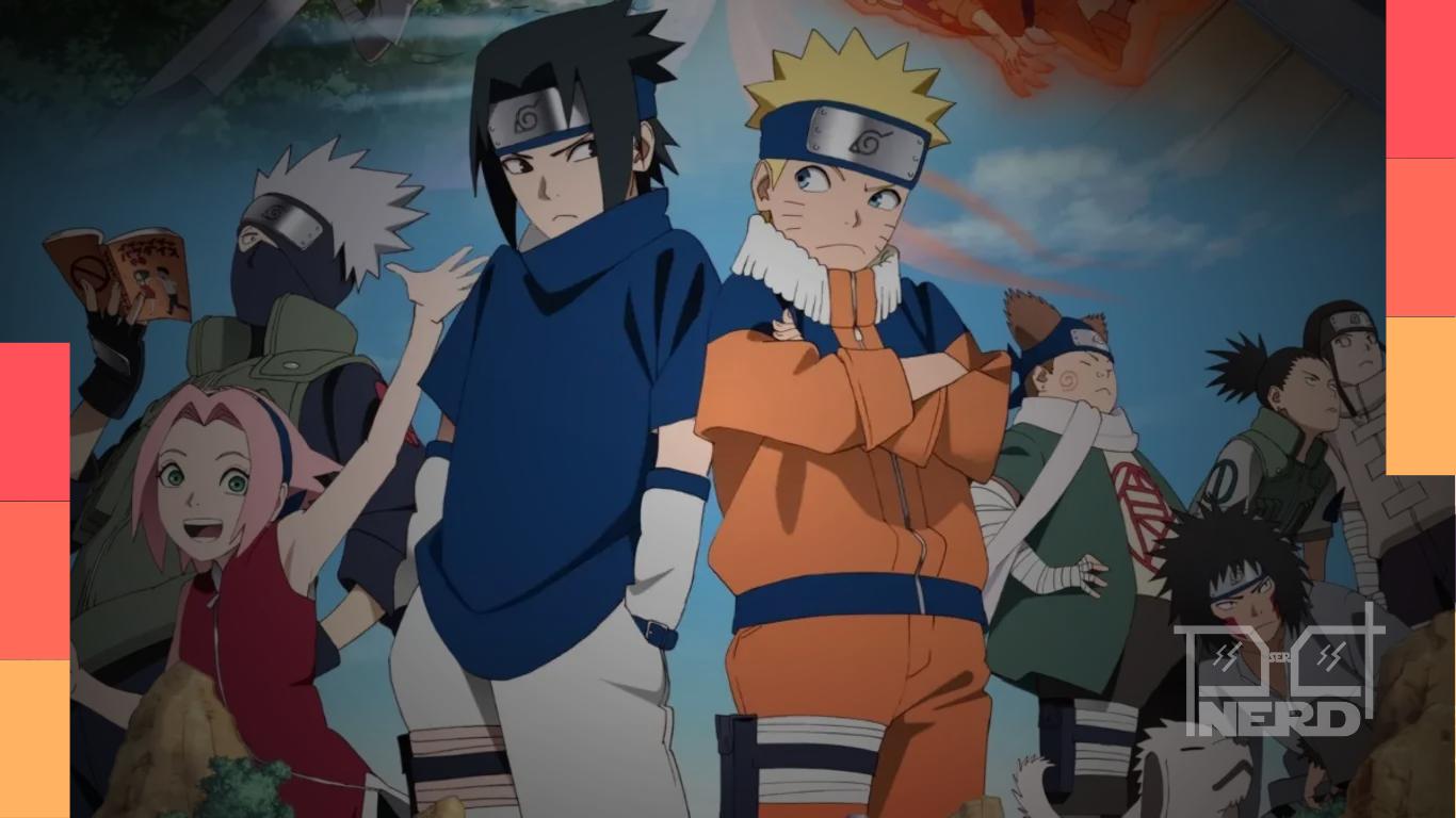 Naruto em imagem promocional sobre o novo mangá de Masashi Kishimoto e o anime de quatro episódios