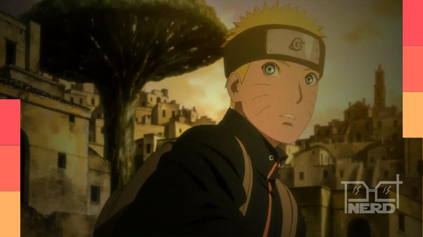 Naruto em ilustração temática sobre uma possível história entre Shippuden e Boruto