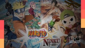 Ilustração editorial sobre o encontro entre Naruto e Ninku e os próximos lançamentos da Shueisha e da Bandai Namco