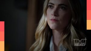 Emily Wickersham como Ellie Bishop, personagem que retorna na terceira temporada de NCIS: Origins