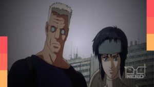 Pôster promocional do novo projeto de anime de Ghost in the Shell produzido pelo Science SARU