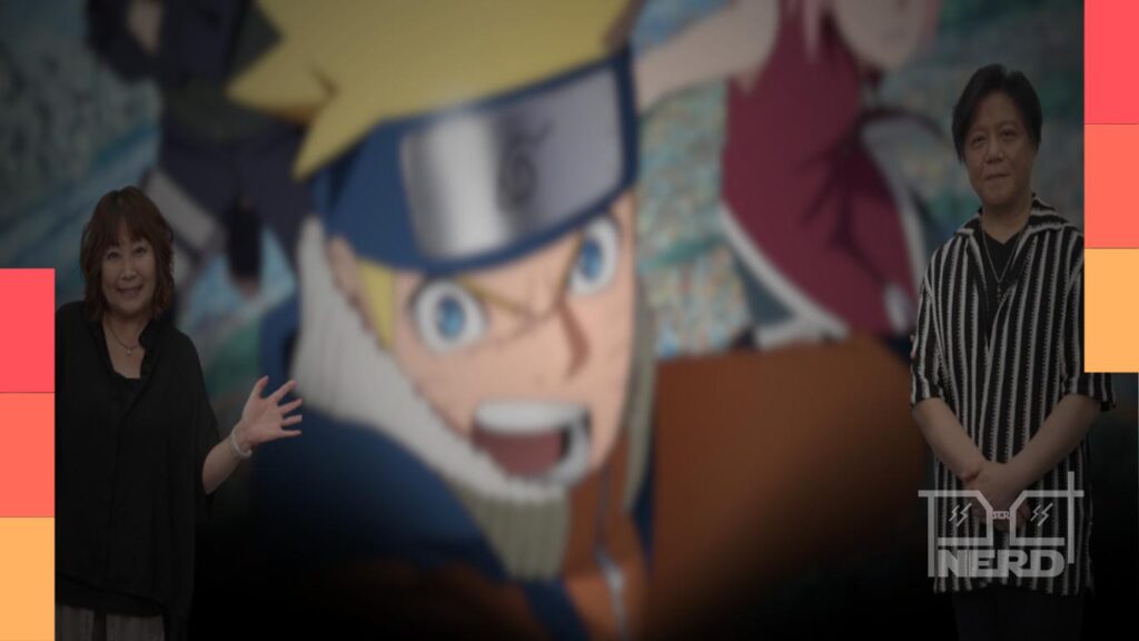 Naruto e Sasuke em imagem de divulgação sobre o anúncio de um novo anime