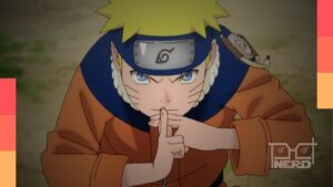 Naruto Uzumaki e Sasuke Uchiha em imagem promocional do anime