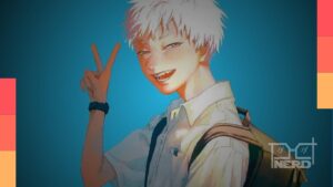 Hikaru na capa do primeiro volume do mangá O Verão em que Hikaru Morreu