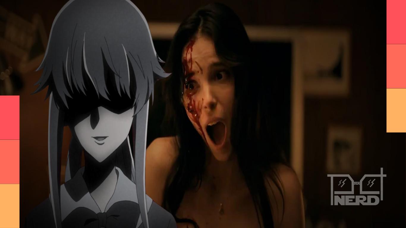 Comparação entre o terror Obsessão e o anime Mirai Nikki, com foco nas personagens Nikki e Yuno