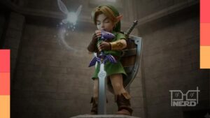 Arte de The Legend of Zelda: Ocarina of Time, remake que terá dublagem em português brasileiro
