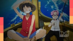 Luffy e Koby em cena da nova adaptação de One Piece pelo WIT Studio