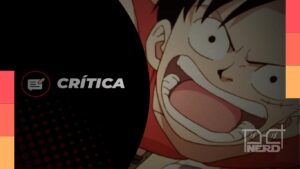 Luffy e os Chapéus de Palha em One Piece: O Filme, aventura animada lançada originalmente em 2000.