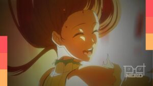 Orihime Inoue usa seus poderes em uma cena de Bleach: Thousand-Year Blood War